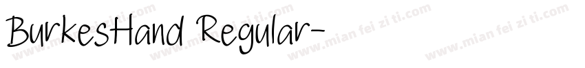 BurkesHand Regular字体转换